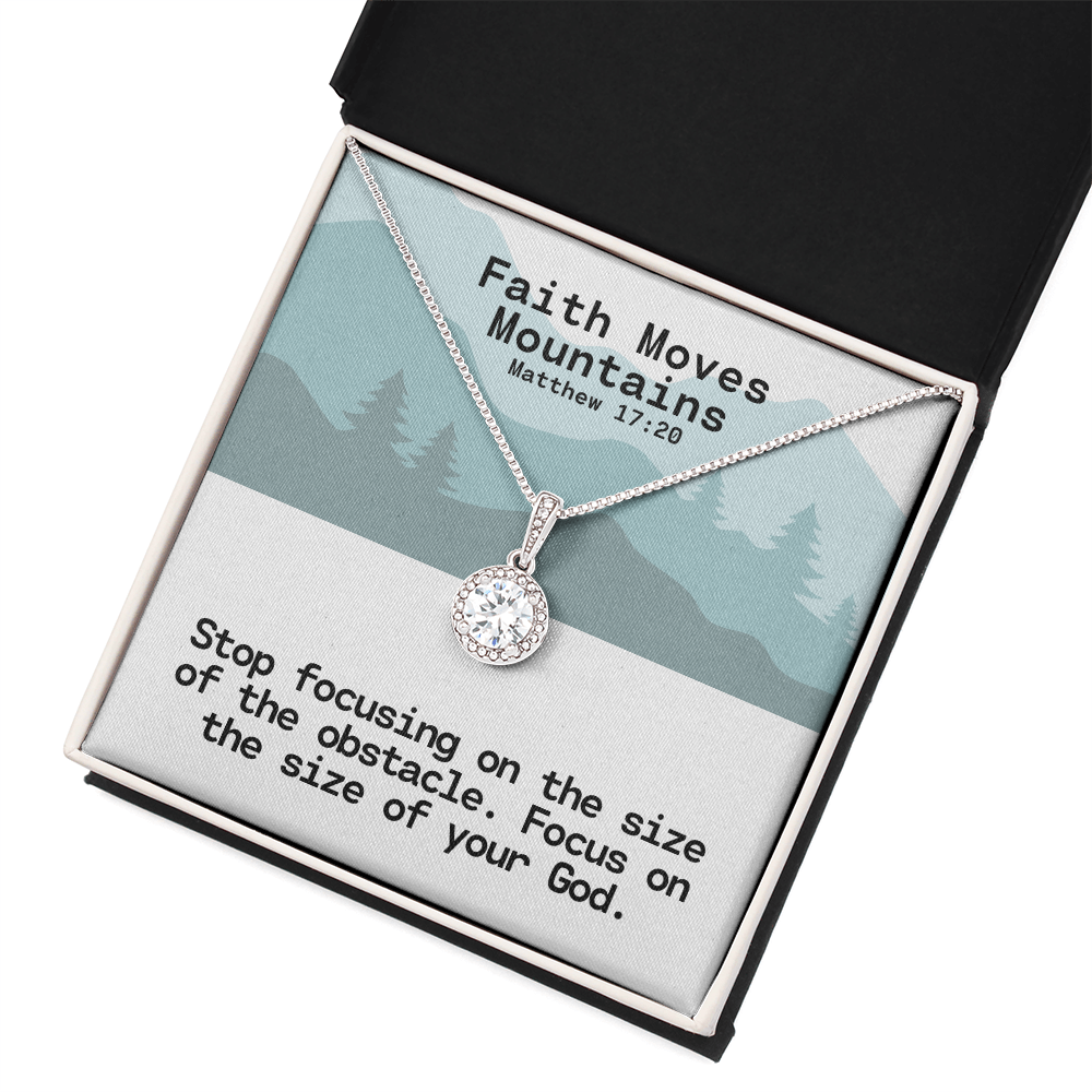 Faith Moves Mountains (Matthew 17:20) | Eternal Hope Pendant Necklace