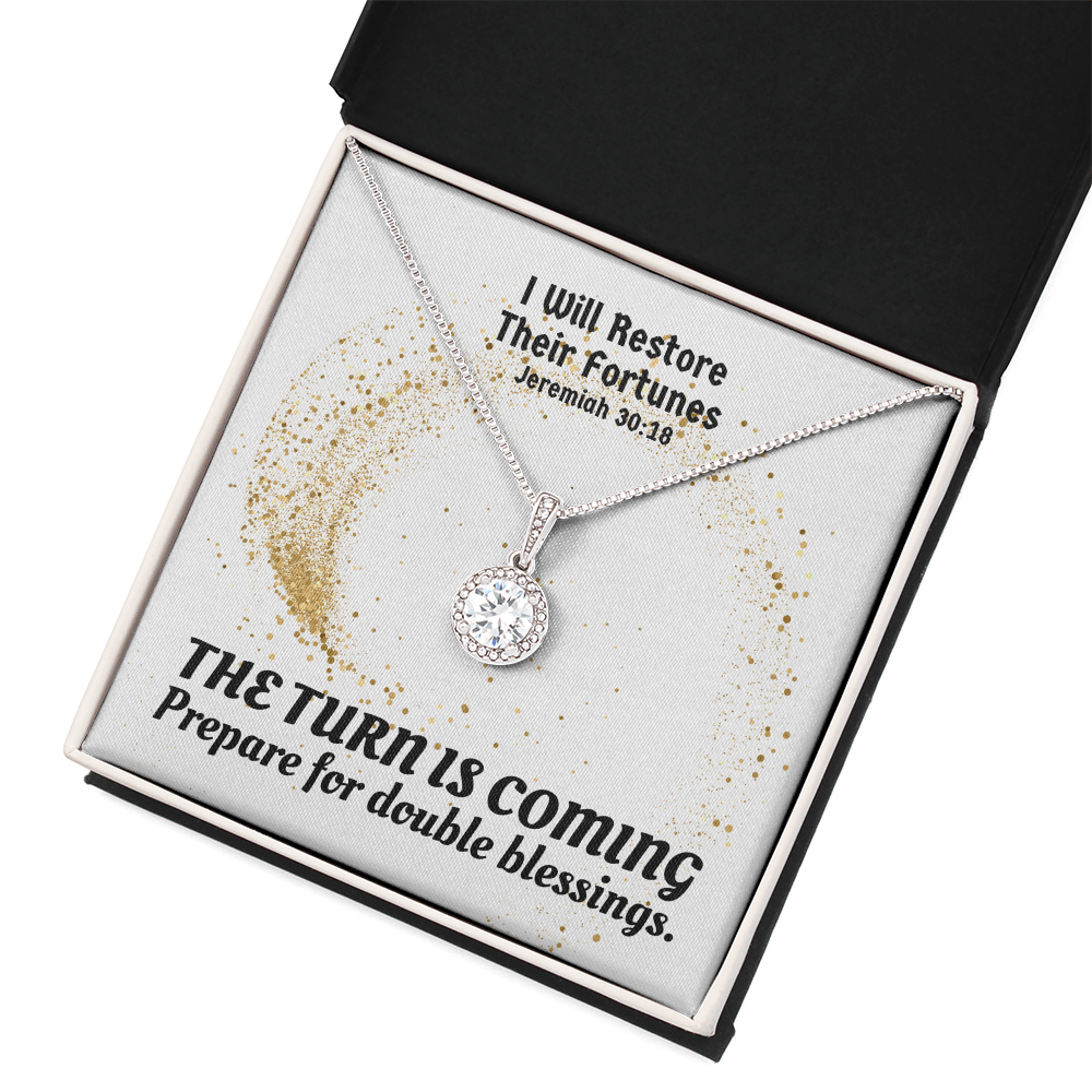 I Will Restore Their Fortunes (Jeremiah 30:18) | Eternal Hope Pendant Necklace