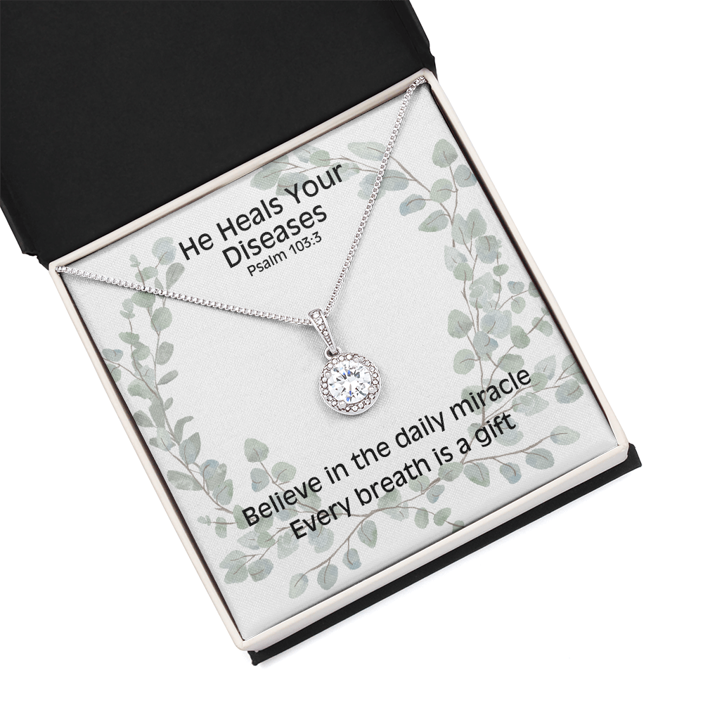 He Heals Your Diseases (Psalm 103:3) | Eternal Hope Pendant Necklace