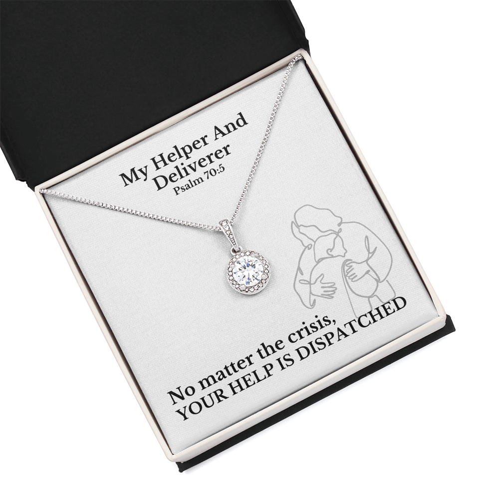 My Helper And Deliverer (Psalm 70:5) | Eternal Hope Pendant Necklace