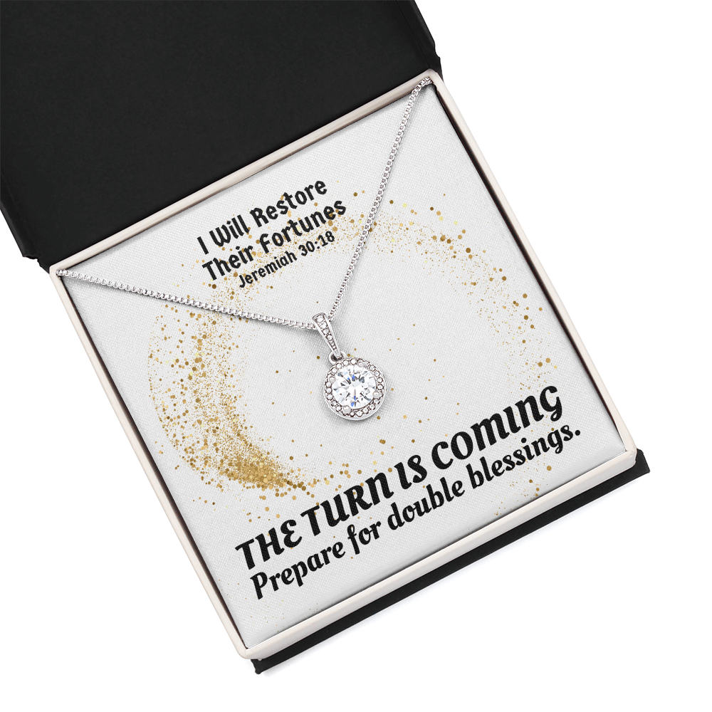 I Will Restore Their Fortunes (Jeremiah 30:18) | Eternal Hope Pendant Necklace
