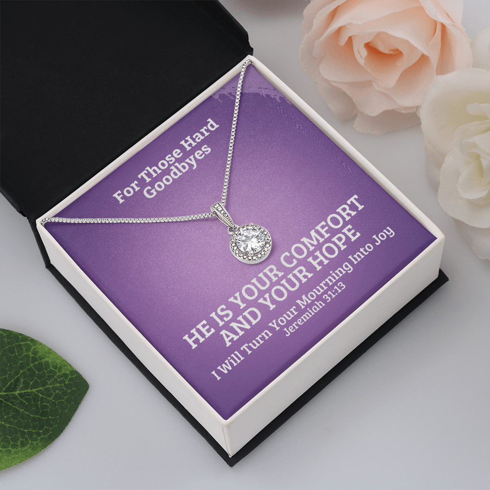 I Will Turn Your Mourning Into Joy (Jeremiah 31:13) | Eternal Hope Pendant Necklace