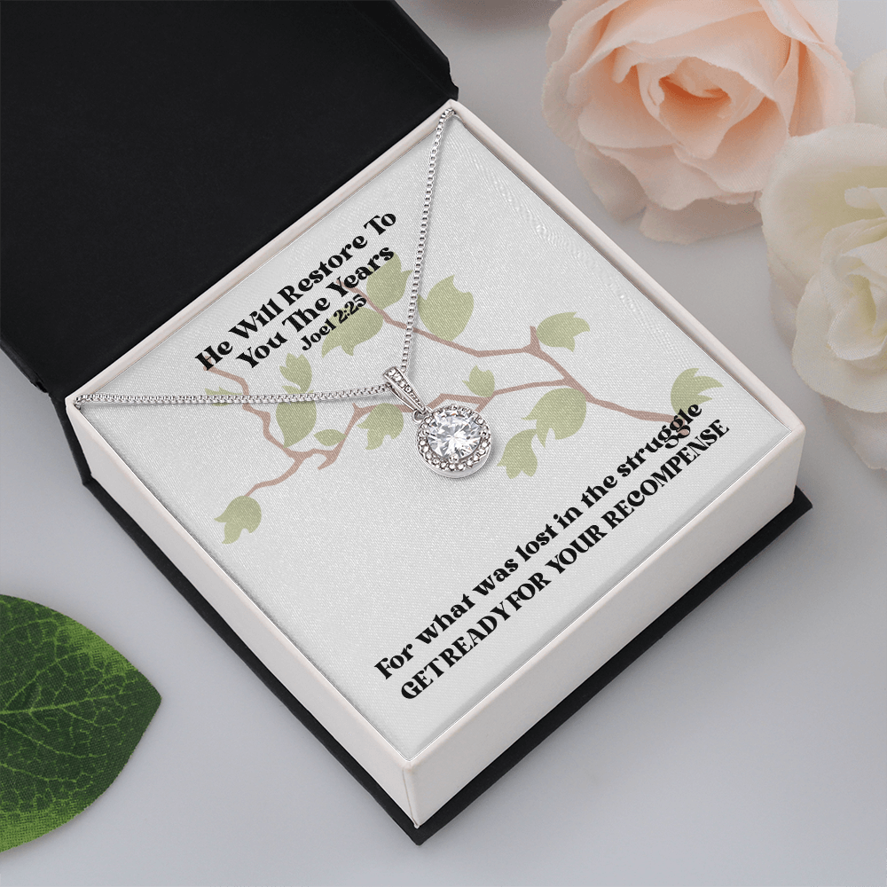 He Will Restore To You The Years (Joel 2:25) | Eternal Hope Pendant Necklace