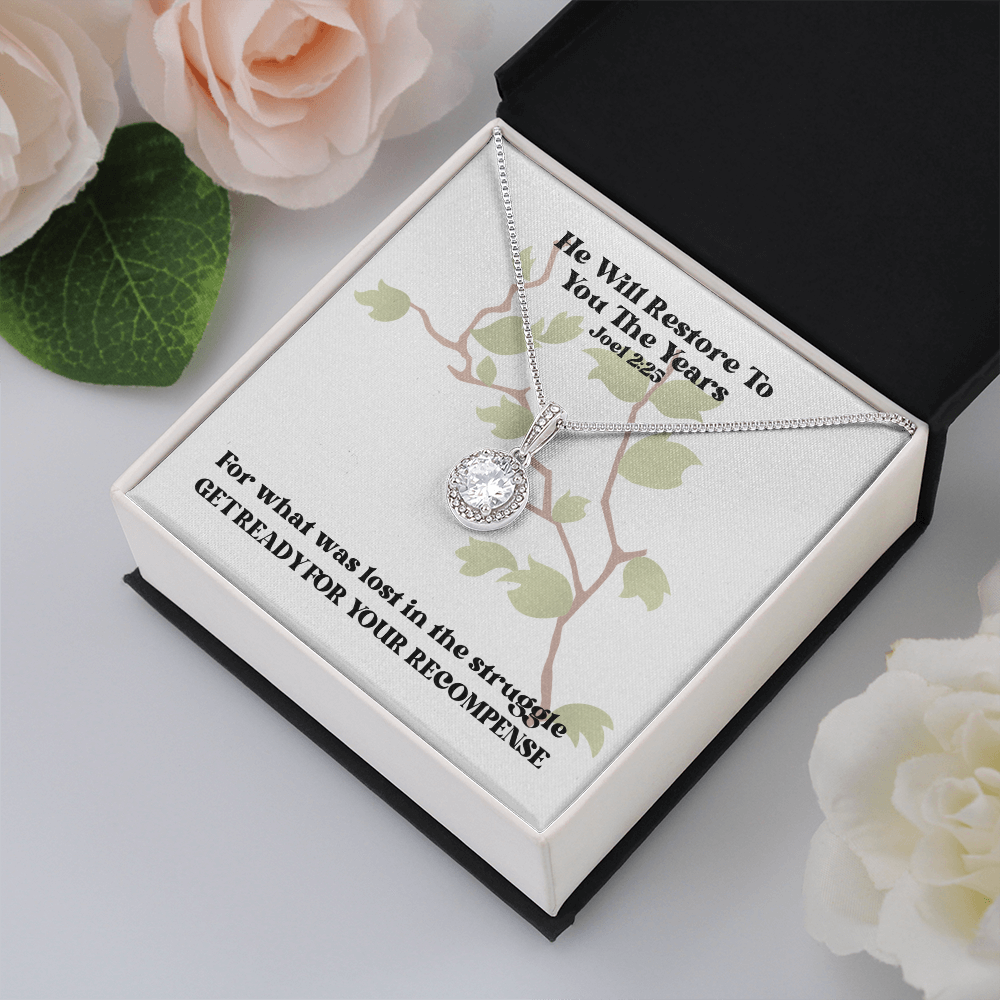 He Will Restore To You The Years (Joel 2:25) | Eternal Hope Pendant Necklace
