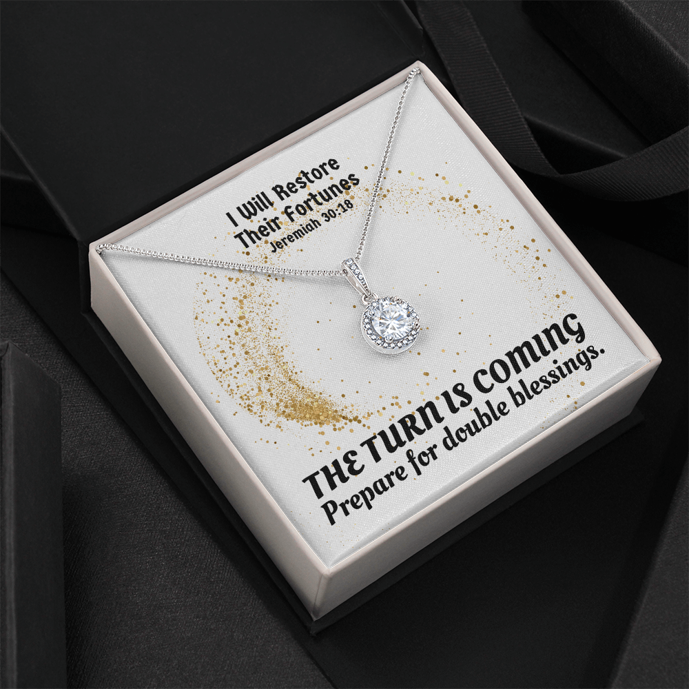 I Will Restore Their Fortunes (Jeremiah 30:18) | Eternal Hope Pendant Necklace