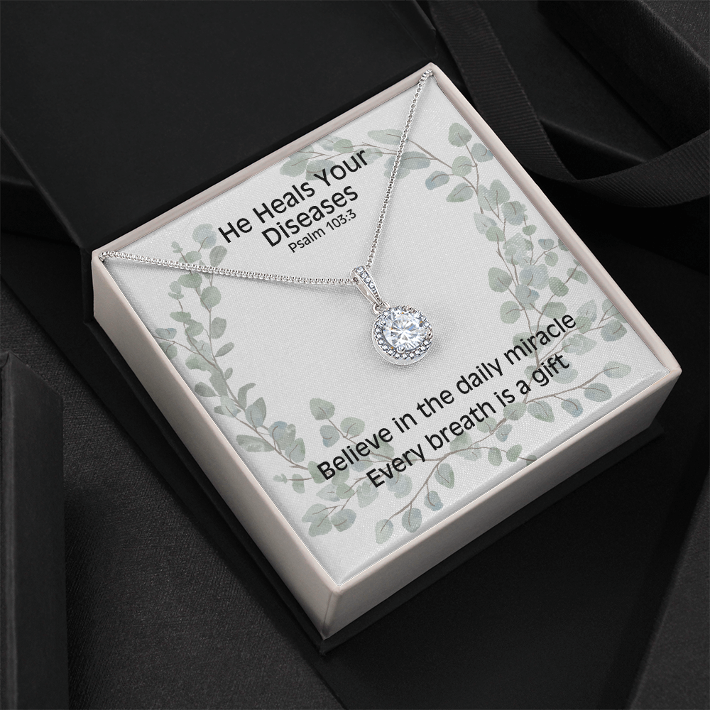 He Heals Your Diseases (Psalm 103:3) | Eternal Hope Pendant Necklace