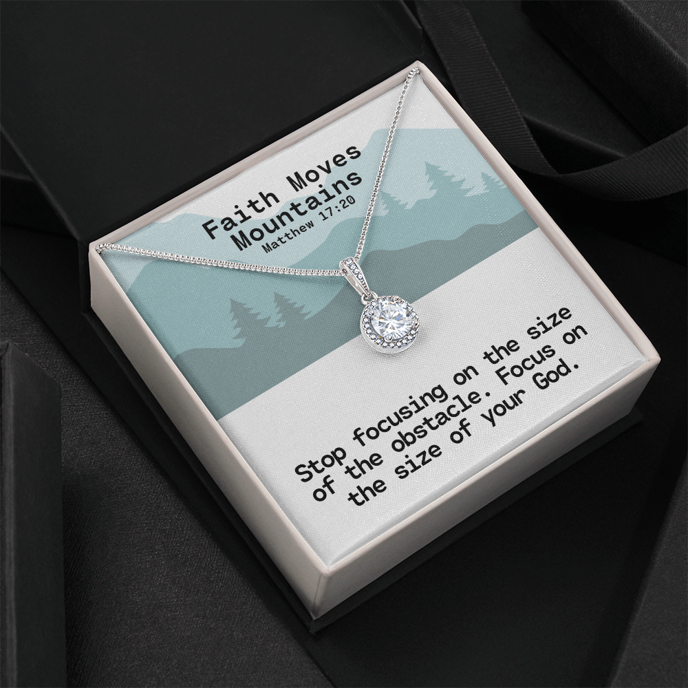 Faith Moves Mountains (Matthew 17:20) | Eternal Hope Pendant Necklace