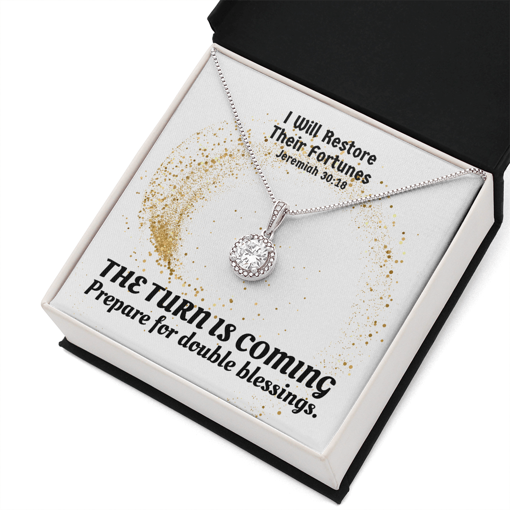 I Will Restore Their Fortunes (Jeremiah 30:18) | Eternal Hope Pendant Necklace