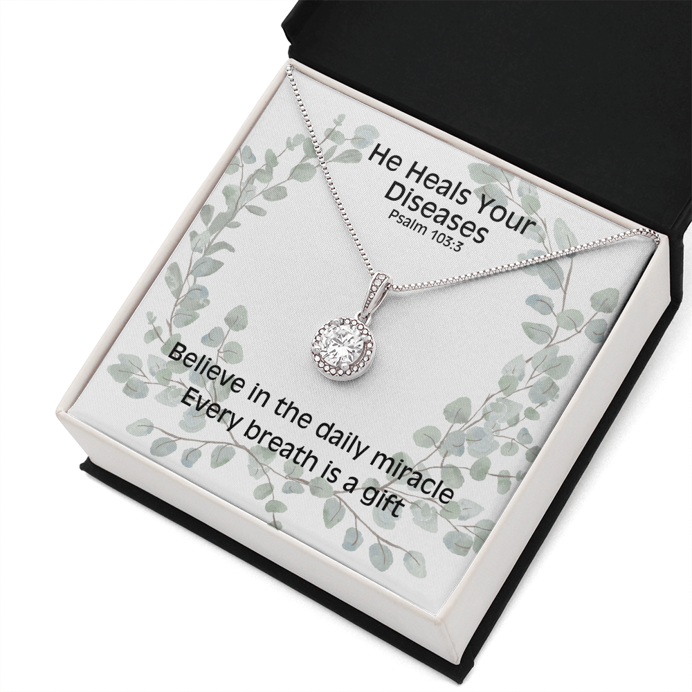 He Heals Your Diseases (Psalm 103:3) | Eternal Hope Pendant Necklace