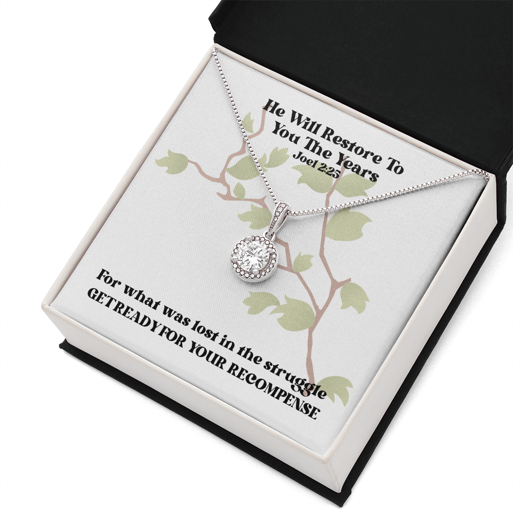 He Will Restore To You The Years (Joel 2:25) | Eternal Hope Pendant Necklace