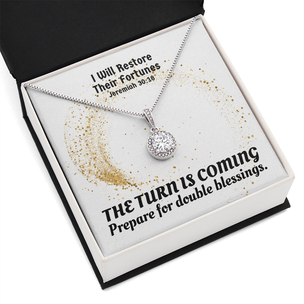 I Will Restore Their Fortunes (Jeremiah 30:18) | Eternal Hope Pendant Necklace