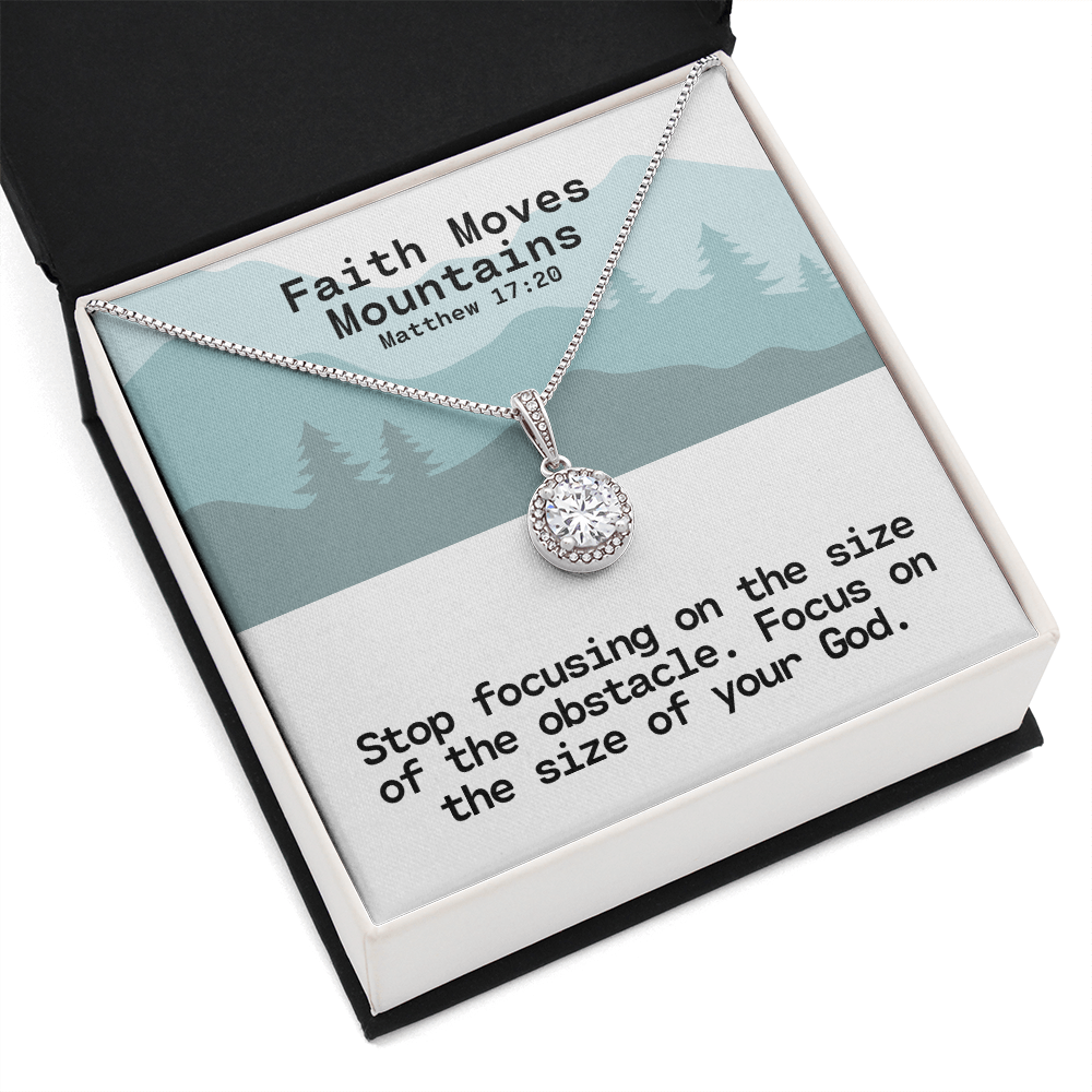 Faith Moves Mountains (Matthew 17:20) | Eternal Hope Pendant Necklace