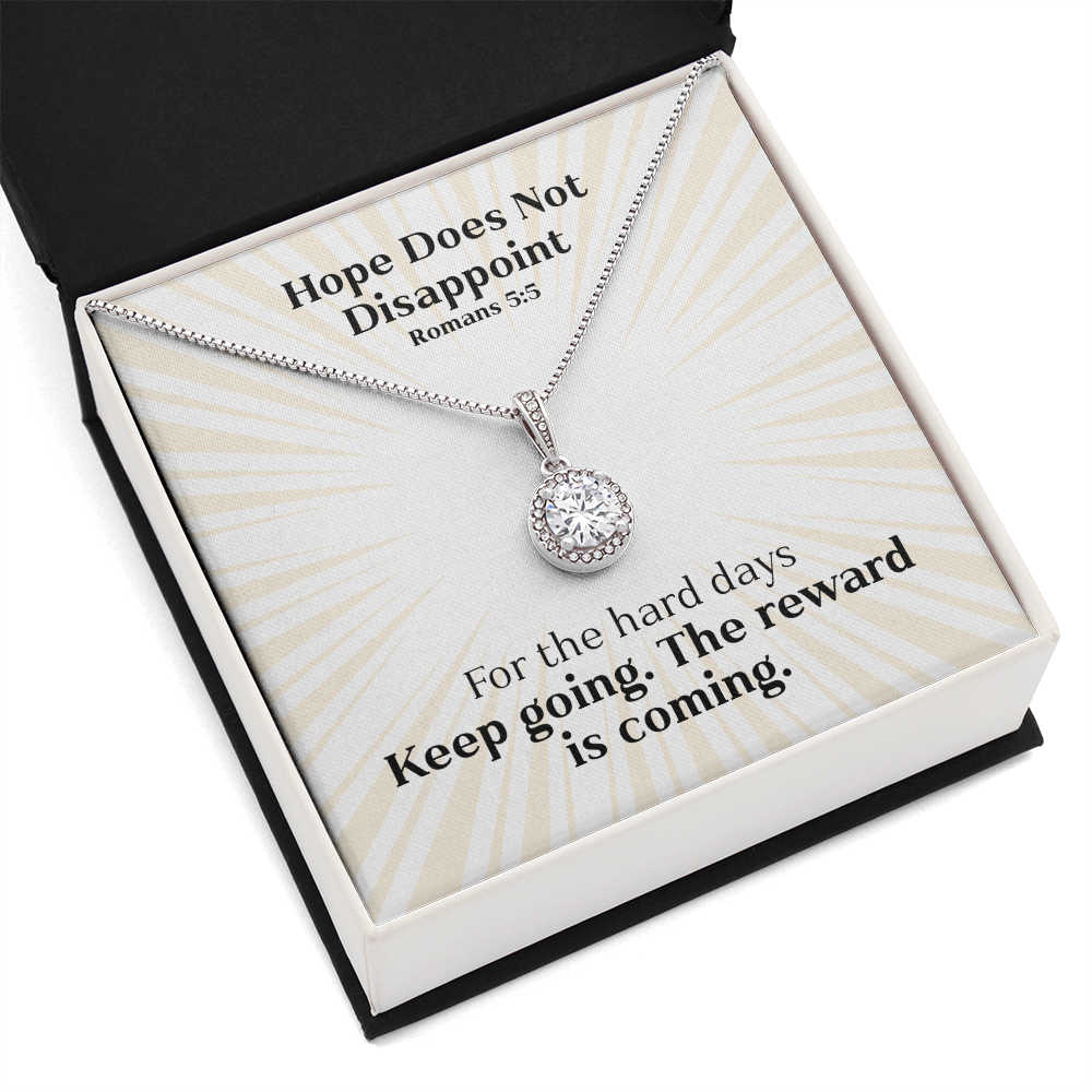 Hope Does Not Disappoint (Romans 5:5) | Eternal Hope Pendant Necklace