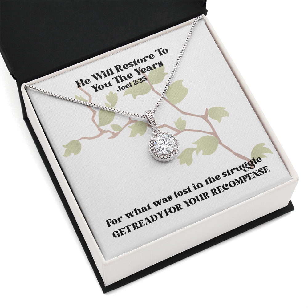 He Will Restore To You The Years (Joel 2:25) | Eternal Hope Pendant Necklace