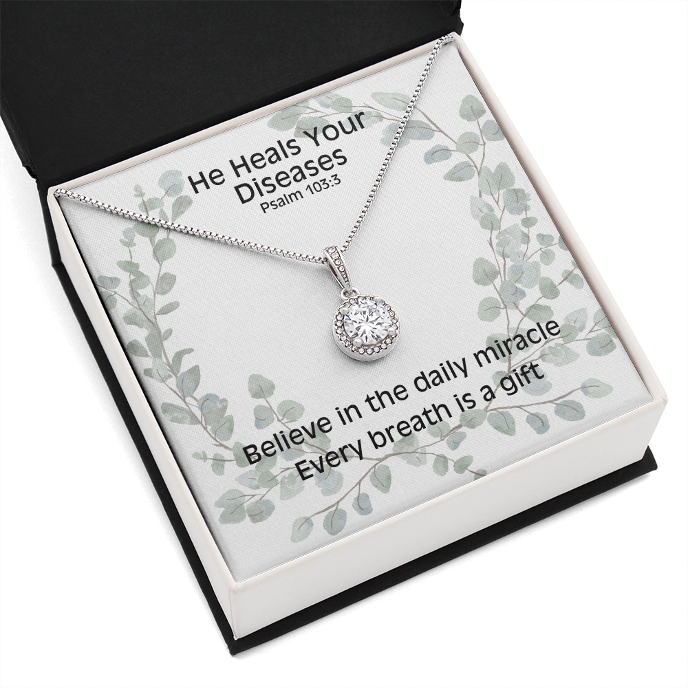 He Heals Your Diseases (Psalm 103:3) | Eternal Hope Pendant Necklace