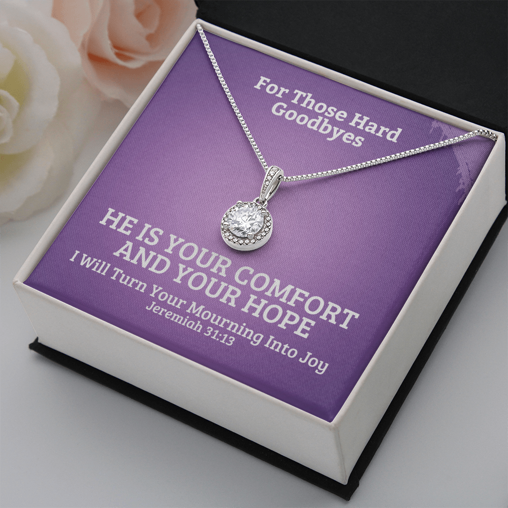I Will Turn Your Mourning Into Joy (Jeremiah 31:13) | Eternal Hope Pendant Necklace