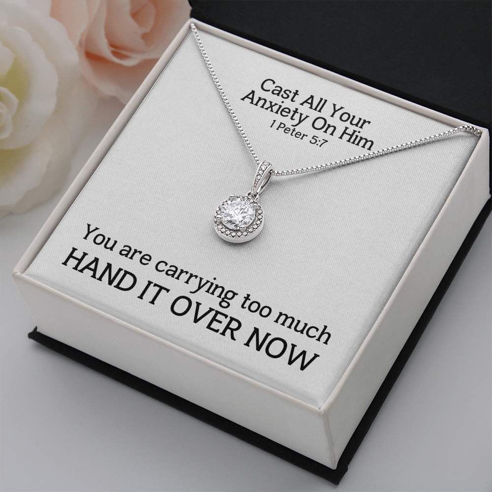 Cast All Your  Anxiety On Him (1 Peter 5:7) | Eternal Hope Pendant Necklace