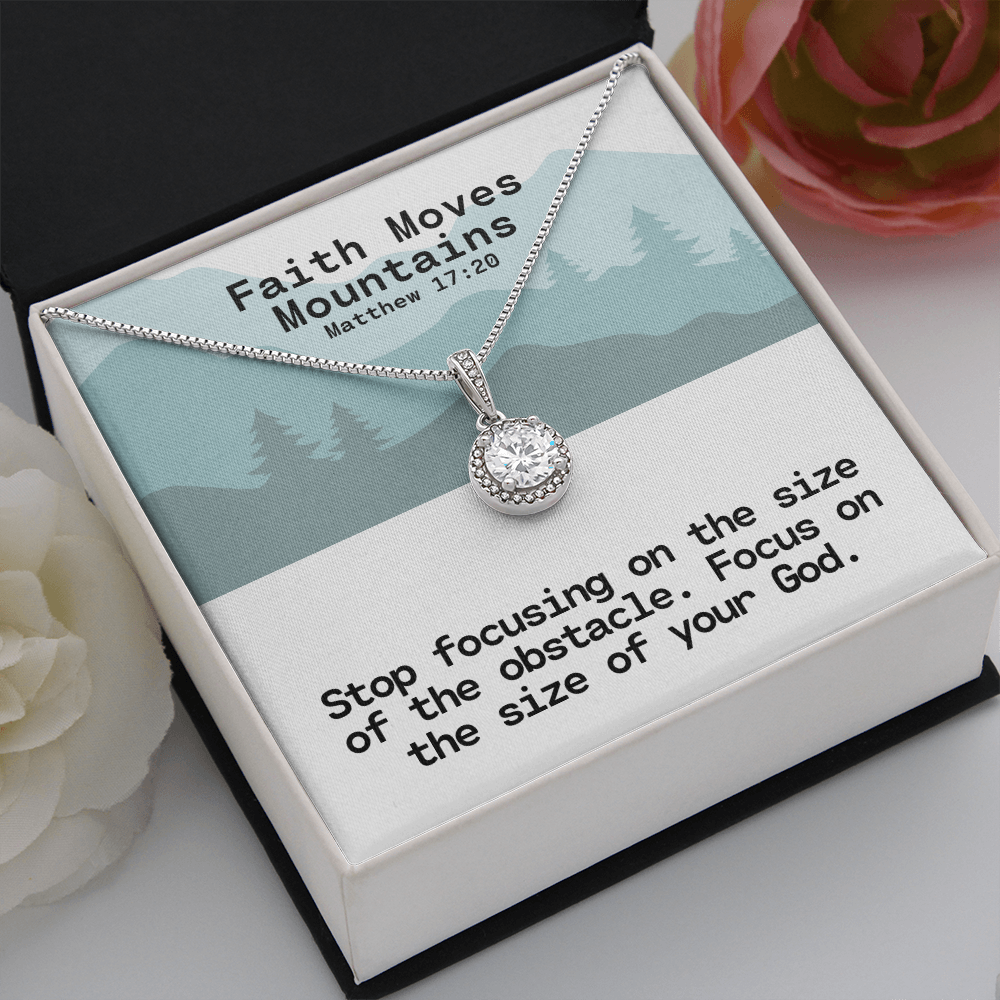 Faith Moves Mountains (Matthew 17:20) | Eternal Hope Pendant Necklace