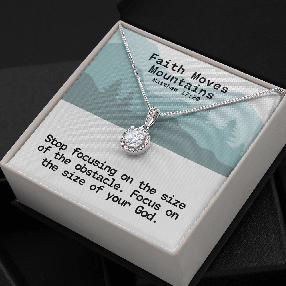 Faith Moves Mountains (Matthew 17:20) | Eternal Hope Pendant Necklace