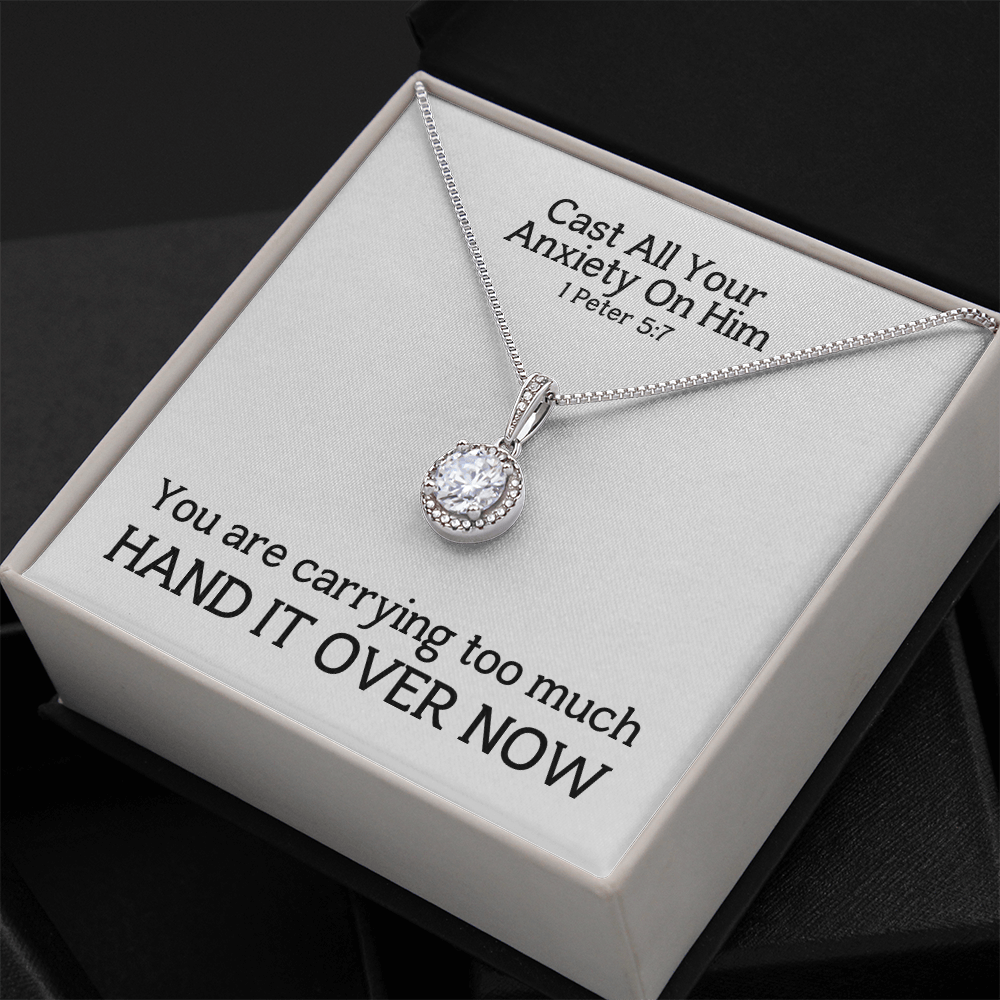 Cast All Your  Anxiety On Him (1 Peter 5:7) | Eternal Hope Pendant Necklace