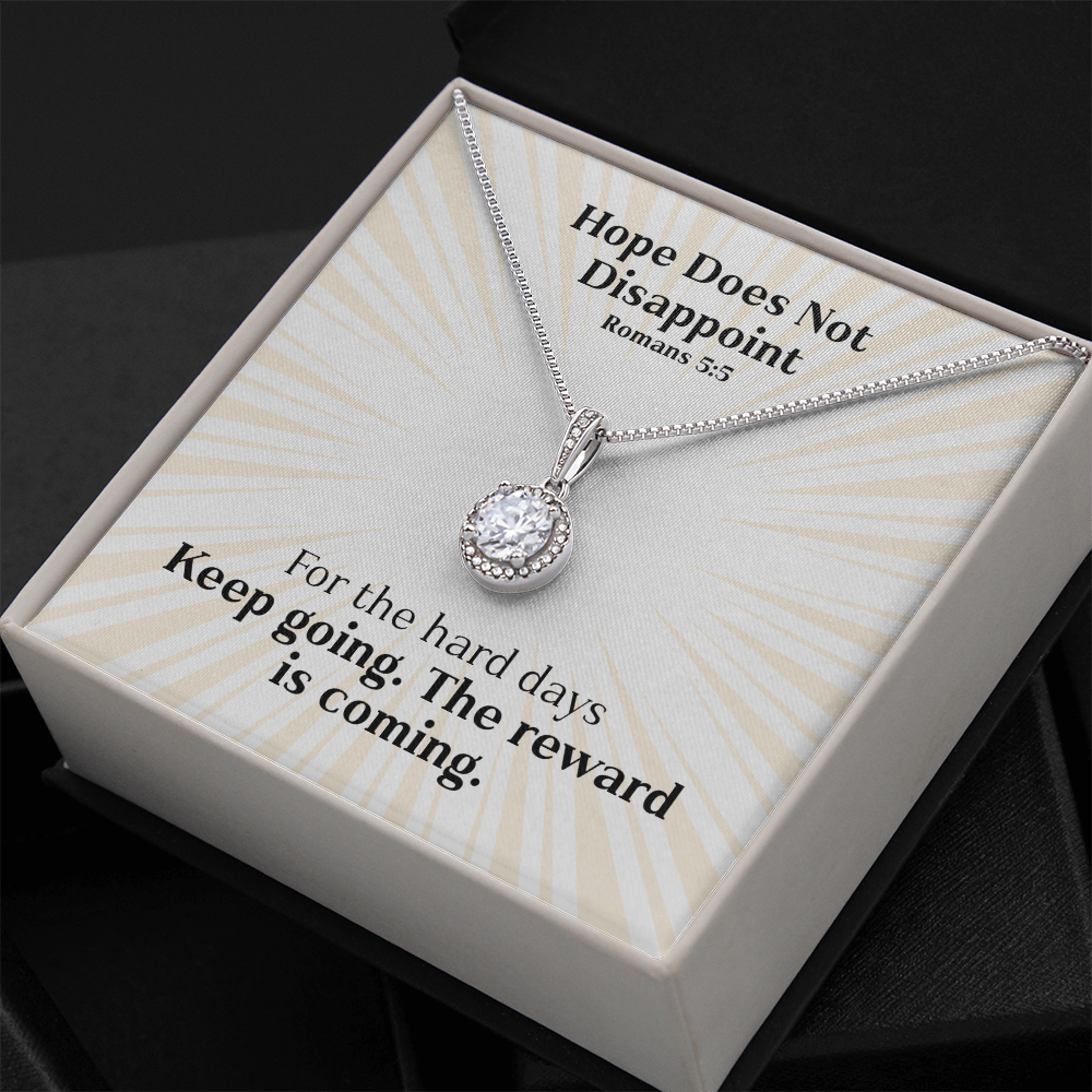 Hope Does Not Disappoint (Romans 5:5) | Eternal Hope Pendant Necklace