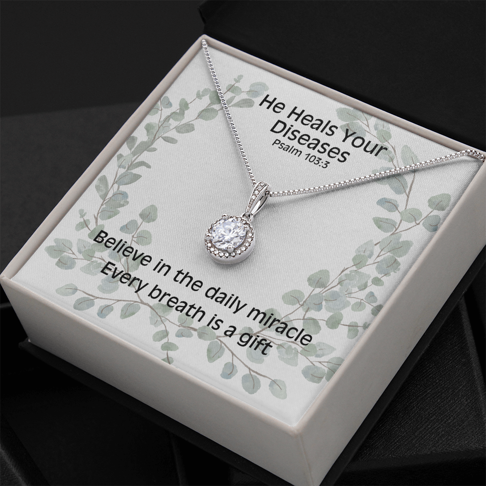 He Heals Your Diseases (Psalm 103:3) | Eternal Hope Pendant Necklace