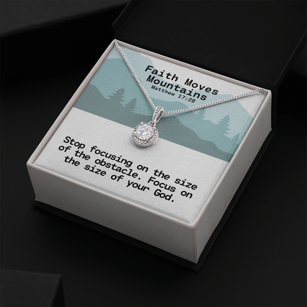 Faith Moves Mountains (Matthew 17:20) | Eternal Hope Pendant Necklace