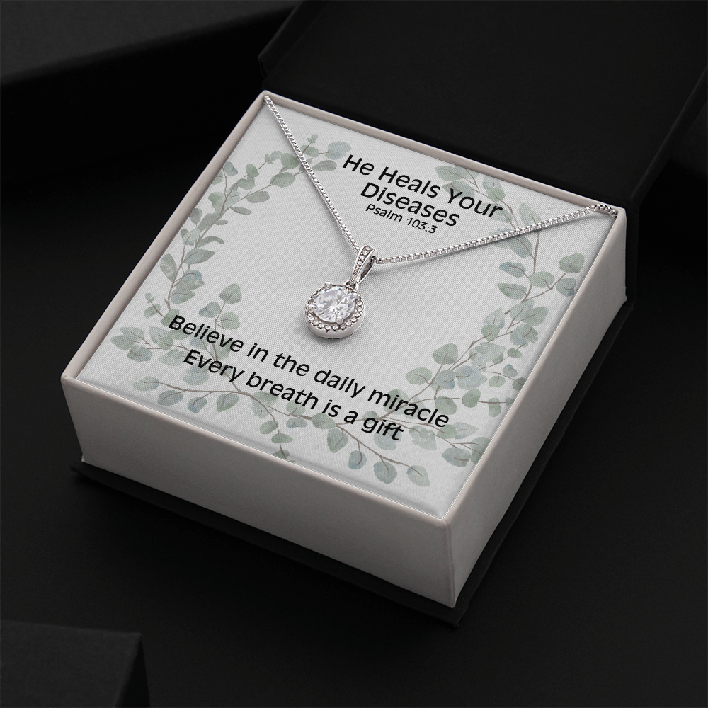 He Heals Your Diseases (Psalm 103:3) | Eternal Hope Pendant Necklace
