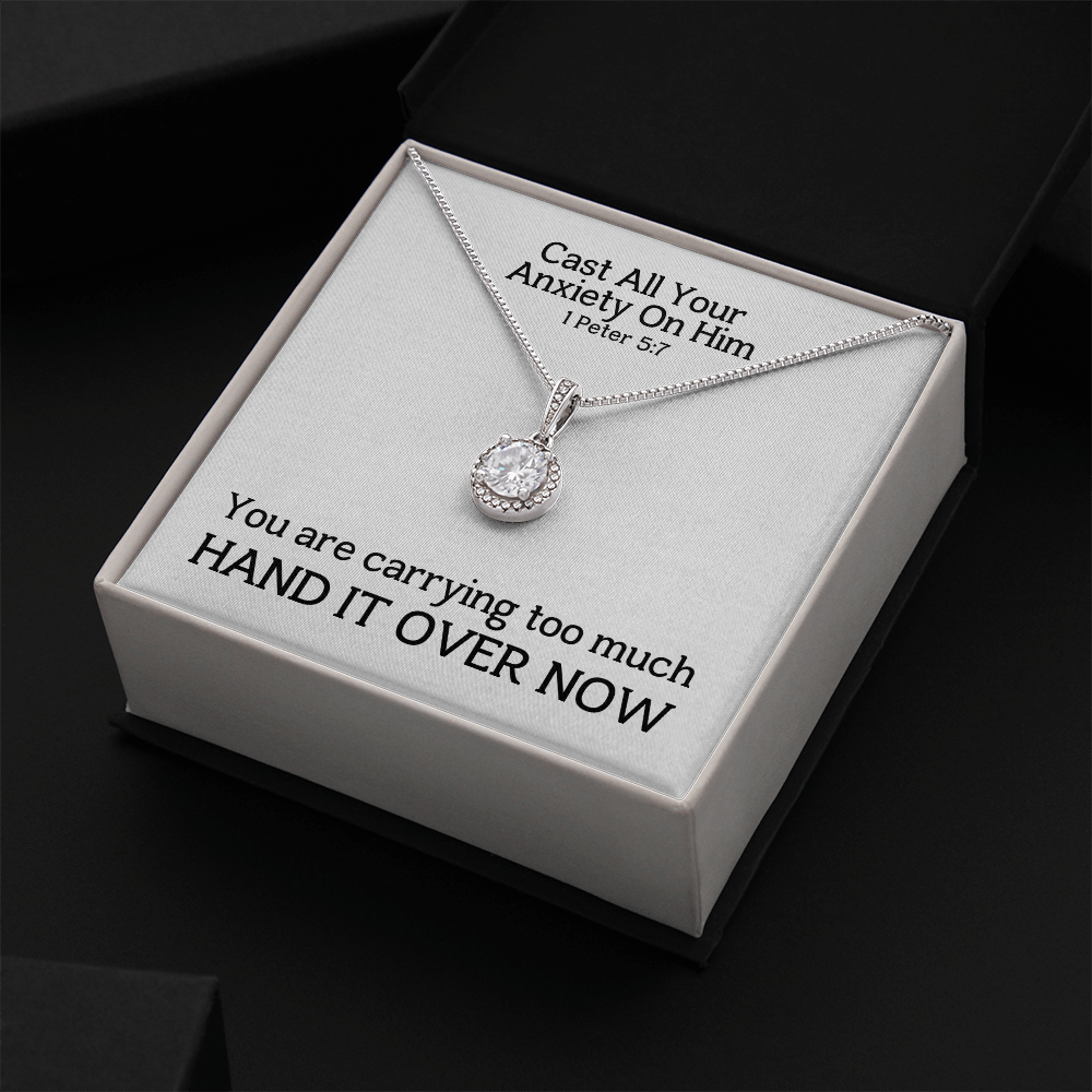 Cast All Your  Anxiety On Him (1 Peter 5:7) | Eternal Hope Pendant Necklace