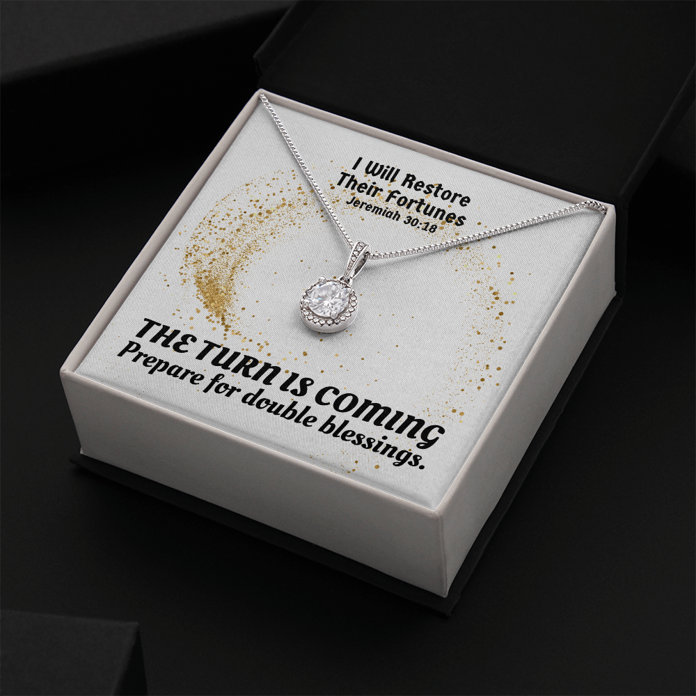 I Will Restore Their Fortunes (Jeremiah 30:18) | Eternal Hope Pendant Necklace