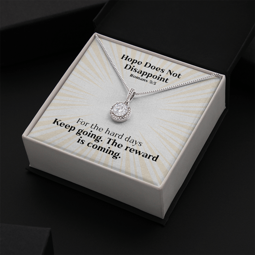 Hope Does Not Disappoint (Romans 5:5) | Eternal Hope Pendant Necklace