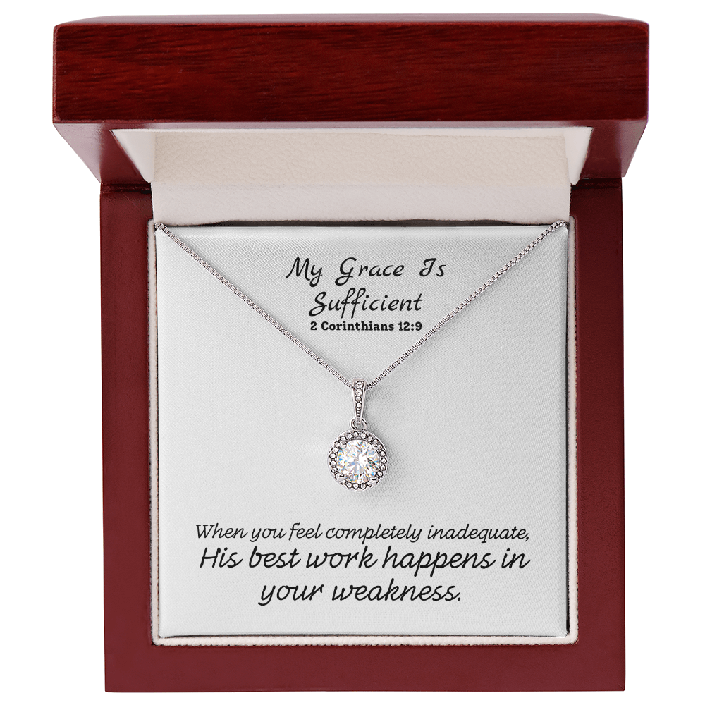 My Grace Is Sufficient (2 Corinthians 12:9) | Eternal Hope Pendant Necklace