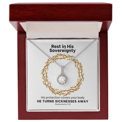 He Turns Sicknesses Away (Deuteronomy 7:15) | Eternal Hope Pendant Necklace