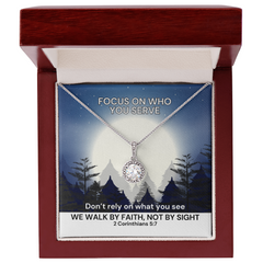 We Walk By Faith, Not By Sight (2 Corinthians 5:7) | Eternal Hope Pendant Necklace