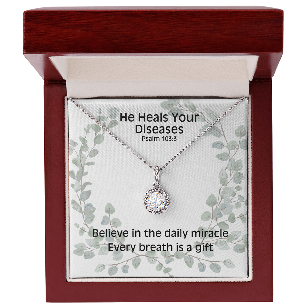 He Heals Your Diseases (Psalm 103:3) | Eternal Hope Pendant Necklace