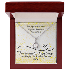 The Joy of the Lord Is Your Strength (Nehemiah 8:10) | Eternal Hope Pendant Necklace