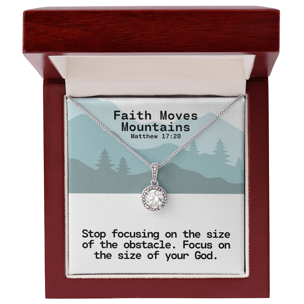 Faith Moves Mountains (Matthew 17:20) | Eternal Hope Pendant Necklace