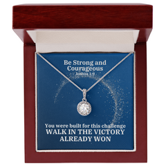 Be Strong And Courageous (Joshua 1:9) | Eternal Hope Pendant Necklace