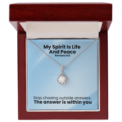 My Spirit Is Life And Peace (Romans 8:6) | Eternal Hope Pendant Necklace