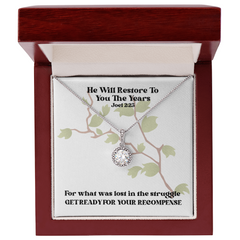 He Will Restore To You The Years (Joel 2:25) | Eternal Hope Pendant Necklace