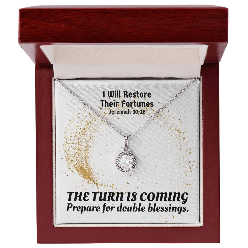 I Will Restore Their Fortunes (Jeremiah 30:18) | Eternal Hope Pendant Necklace