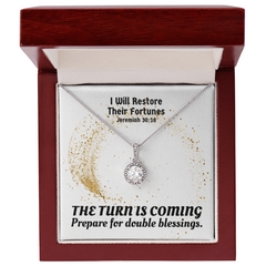 I Will Restore Their Fortunes (Jeremiah 30:18) | Eternal Hope Pendant Necklace