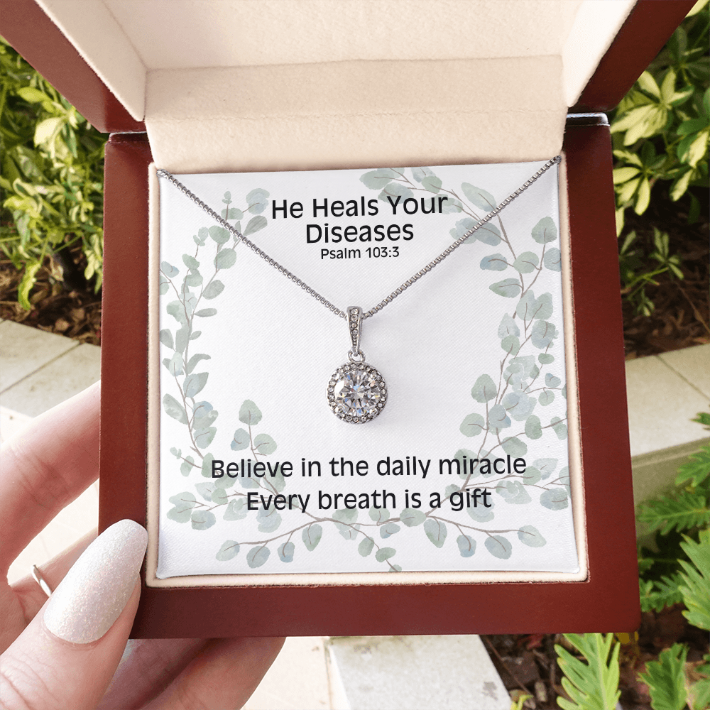 He Heals Your Diseases (Psalm 103:3) | Eternal Hope Pendant Necklace