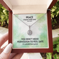 Peace I Leave With You (John 14:27) | Eternal Hope Pendant Necklace