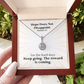 Hope Does Not Disappoint (Romans 5:5) | Eternal Hope Pendant Necklace
