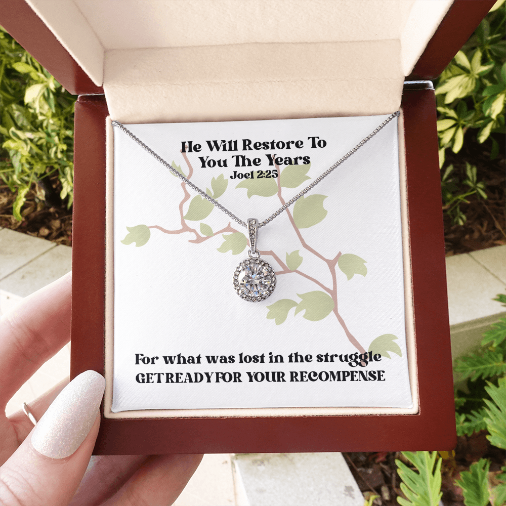 He Will Restore To You The Years (Joel 2:25) | Eternal Hope Pendant Necklace
