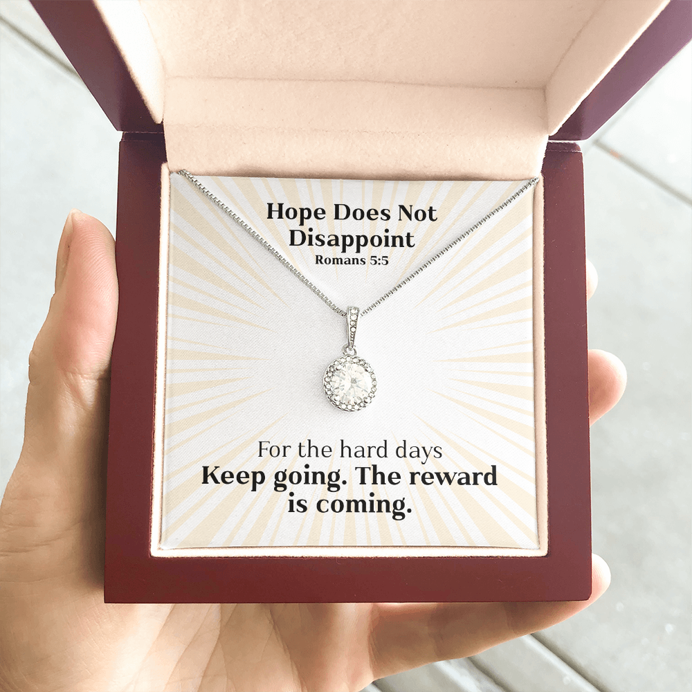 Hope Does Not Disappoint (Romans 5:5) | Eternal Hope Pendant Necklace