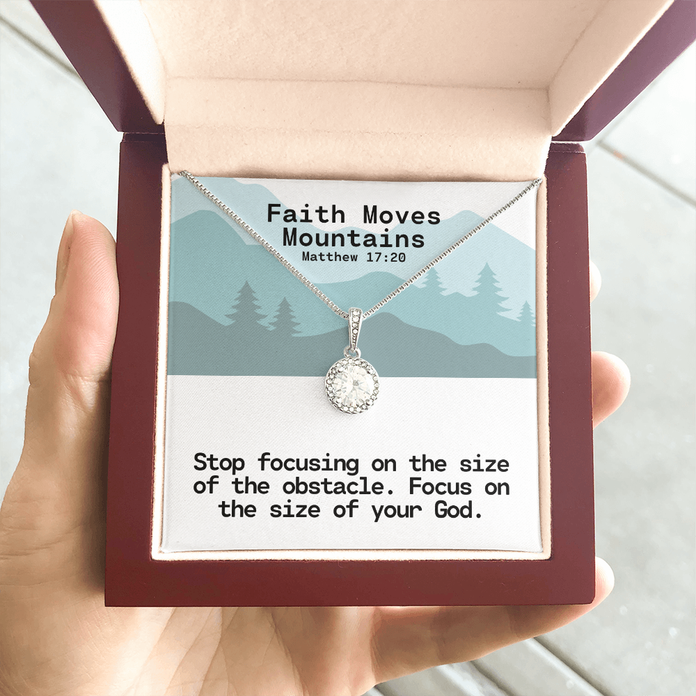 Faith Moves Mountains (Matthew 17:20) | Eternal Hope Pendant Necklace