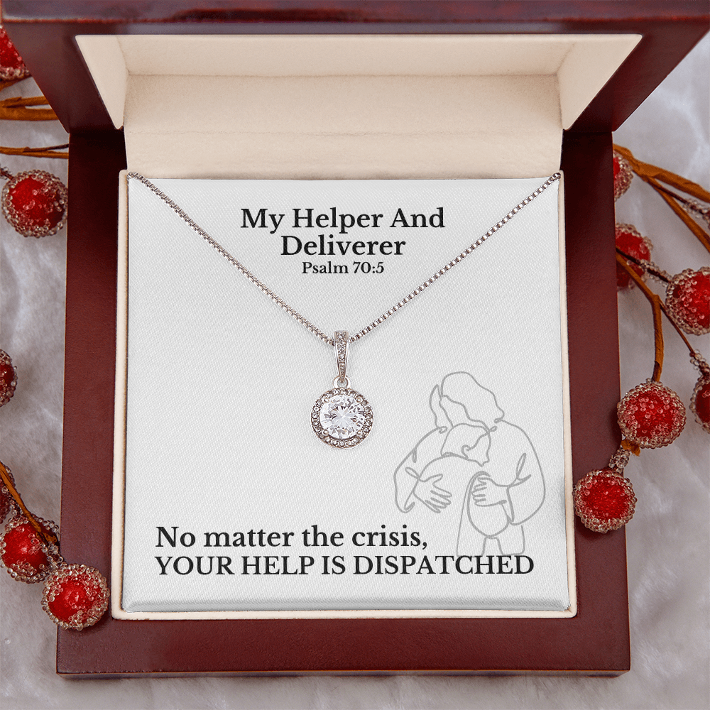 My Helper And Deliverer (Psalm 70:5) | Eternal Hope Pendant Necklace