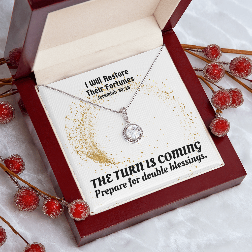 I Will Restore Their Fortunes (Jeremiah 30:18) | Eternal Hope Pendant Necklace
